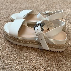 A New Day Women's Rianne Espadrille Ankle Strap Sandals in White